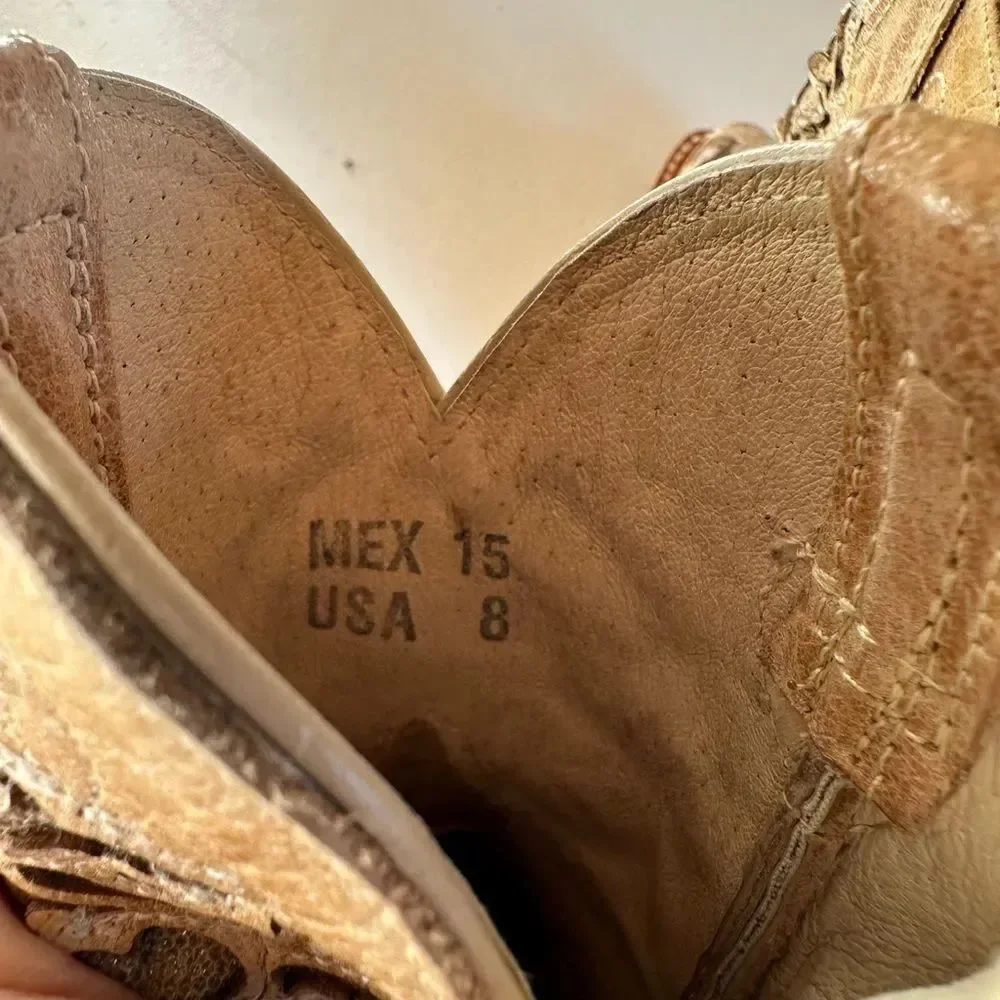 Tan Western Cowboy Boots